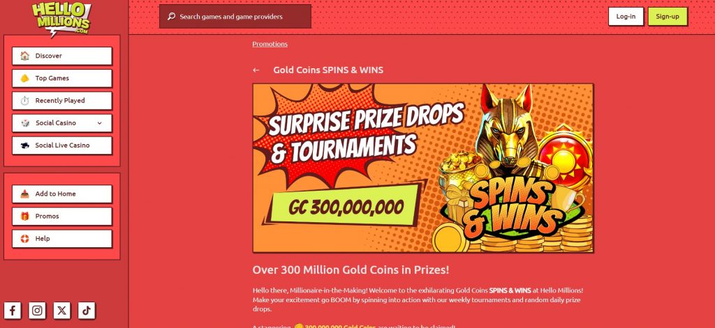 Welcome to Hello Millions Casino 7